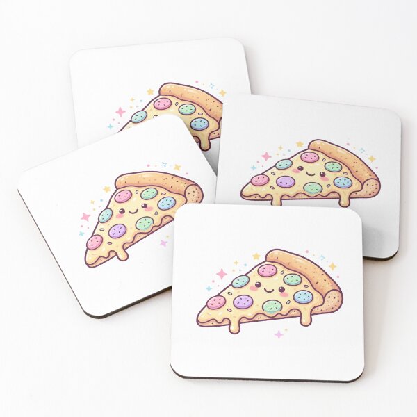 Item preview, Kawaii Pizza Slice – Cute Food Sticker designed and sold by Cerys-GS.