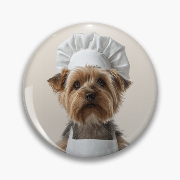 Item preview, Silky Terrier Chef Dog Funny Cooking Apron Hat Cute Pet Portrait designed and sold by LazyOwlStore.