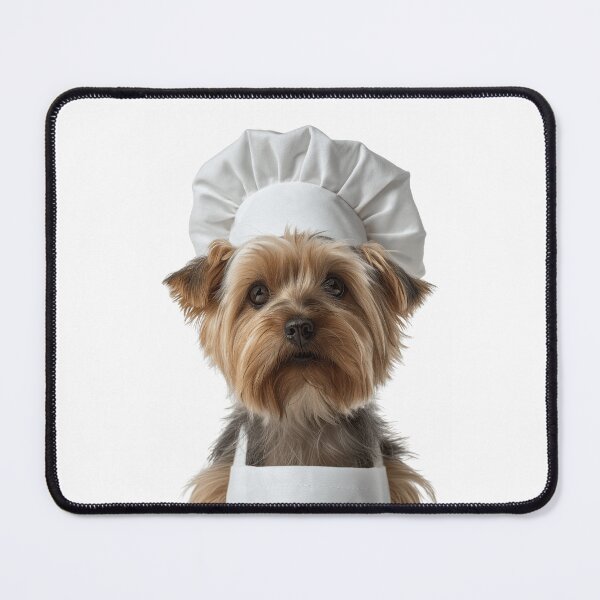 Item preview, Silky Terrier Chef Dog Funny Cooking Apron Hat Cute Pet Portrait designed and sold by LazyOwlStore.