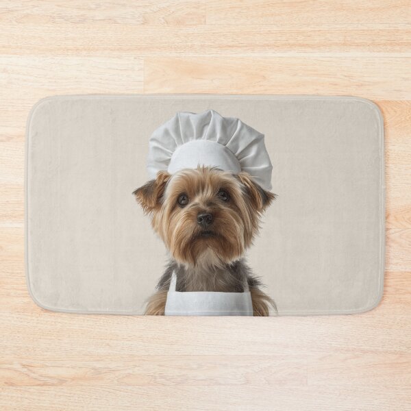 Item preview, Silky Terrier Chef Dog Funny Cooking Apron Hat Cute Pet Portrait designed and sold by LazyOwlStore.
