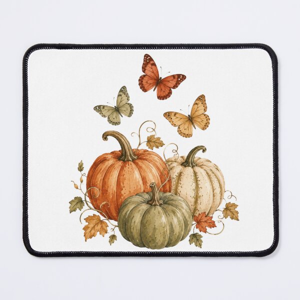 Item preview, Butterflies and Pumpkins Autumn Butterfly Art designed and sold by DreamelleStudio.