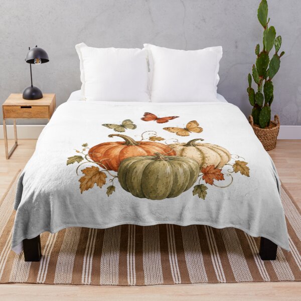 Item preview, Butterflies and Pumpkins Autumn Butterfly Art designed and sold by DreamelleStudio.
