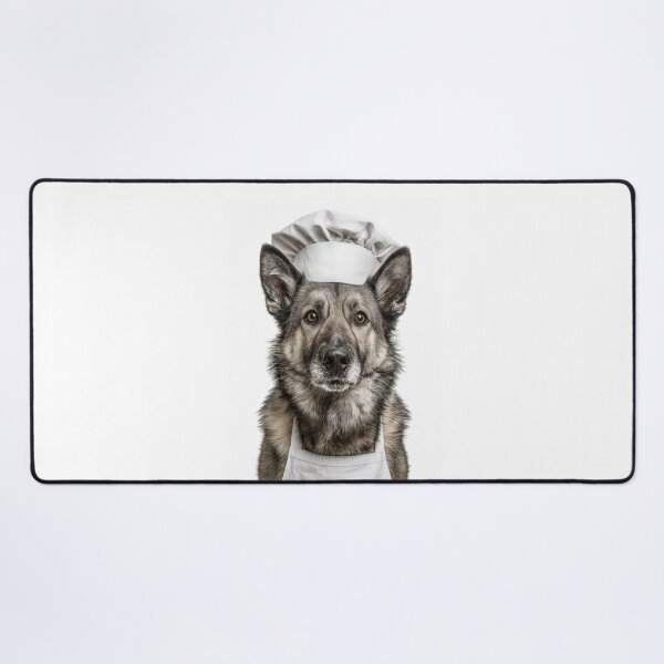 Item preview, Norwegian Elkhound Chef Dog Funny Cooking Apron Hat Cute Pet Portrait designed and sold by LazyOwlStore.