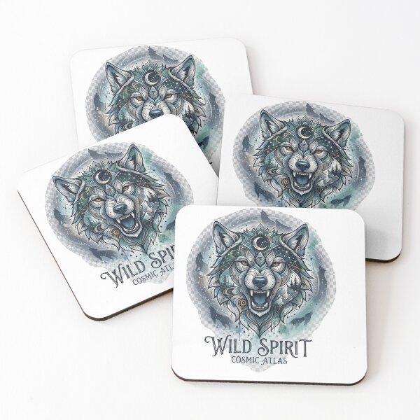 Item preview, Wild Spirit Cosmic Atlas - Mystical Wolf Graphic Streetwear designed and sold by johnExpress02.