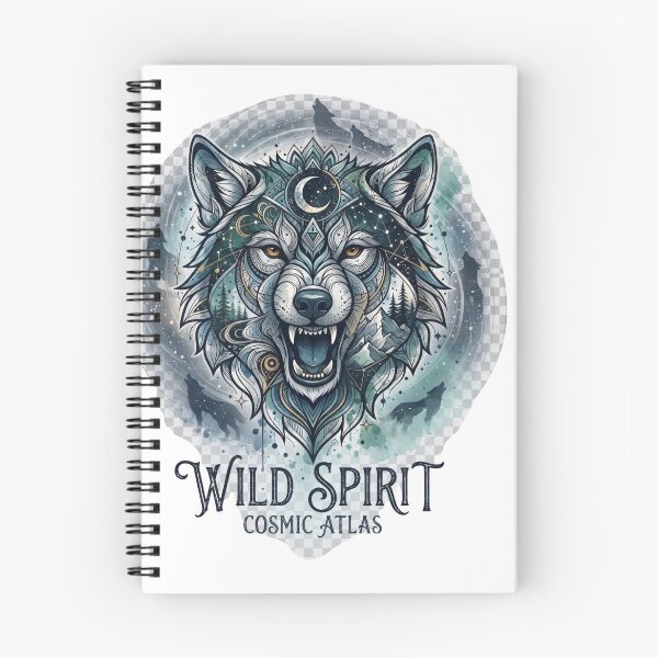 Item preview, Wild Spirit Cosmic Atlas - Mystical Wolf Graphic Streetwear designed and sold by johnExpress02.