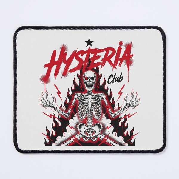 Item preview, Hysteria Club Flaming Skeleton Punk Graphic designed and sold by Enea Kelo.
