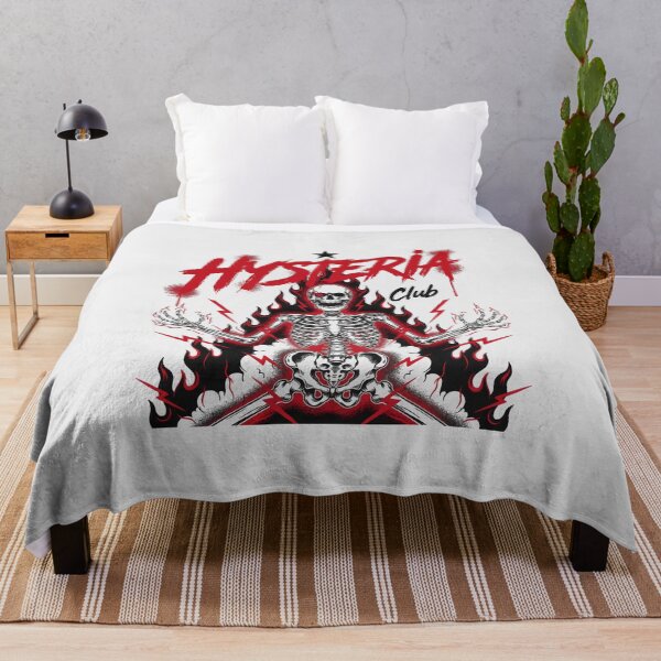 Item preview, Hysteria Club Flaming Skeleton Punk Graphic designed and sold by Enea Kelo.