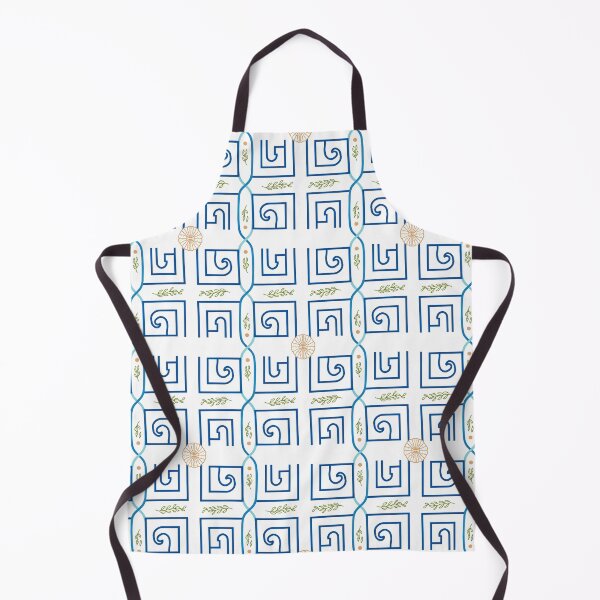 Item preview, Aegean Greek Key Pattern – Blue White Mediterranean Meander Geometric Coastal Design designed and sold by Tamas Das.