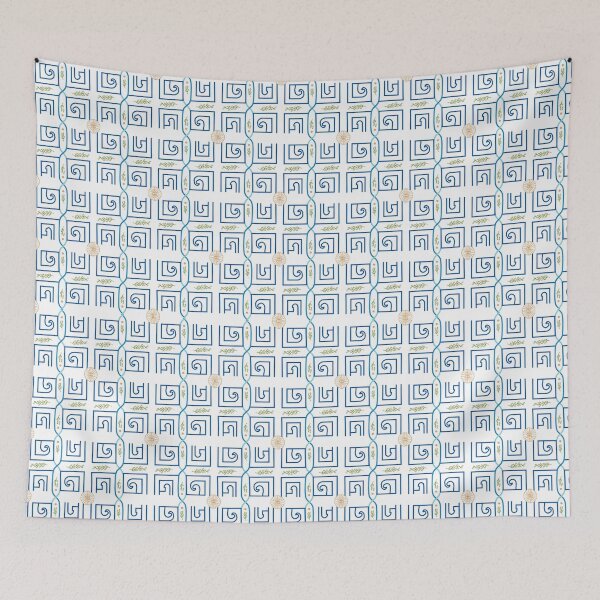 Item preview, Aegean Greek Key Pattern – Blue White Mediterranean Meander Geometric Coastal Design designed and sold by Tamas Das.