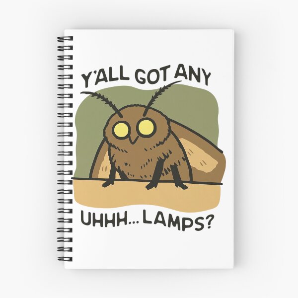 Item preview, Y'all Got Any Lamps? - Funny Moth Meme Illustration designed and sold by JossDesign15.