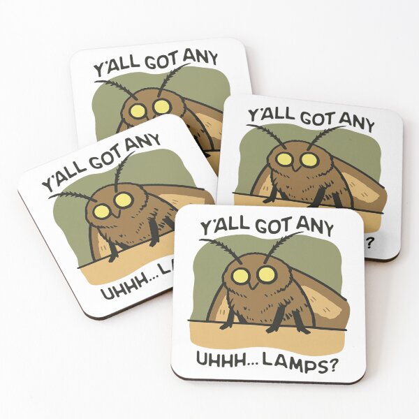 Item preview, Y'all Got Any Lamps? - Funny Moth Meme Illustration designed and sold by JossDesign15.