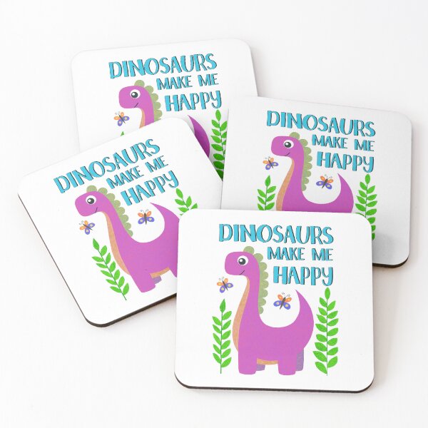 Item preview, Colourful Pink Dinosaur Quote designed and sold by Moo Designs.