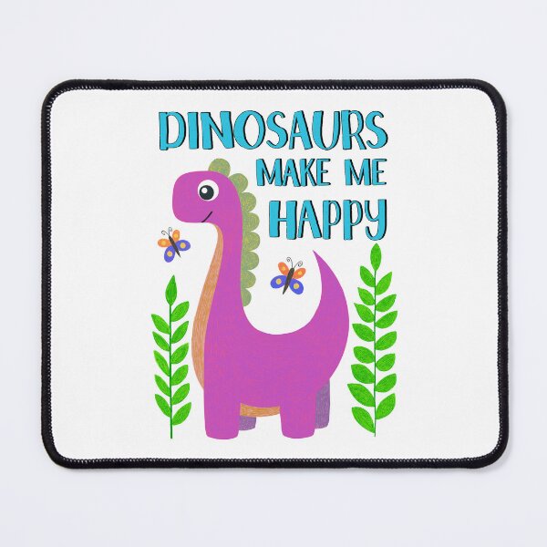 Item preview, Colourful Pink Dinosaur Quote designed and sold by Moo Designs.