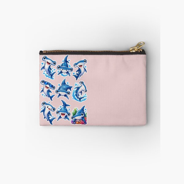 Item preview, Cute Kawaii Hammerhead Shark Stickers Pack of 9 designed and sold by KrishAuraa.
