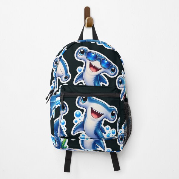 Item preview, Cute Kawaii Hammerhead Shark Stickers Pack of 9 designed and sold by KrishAuraa.