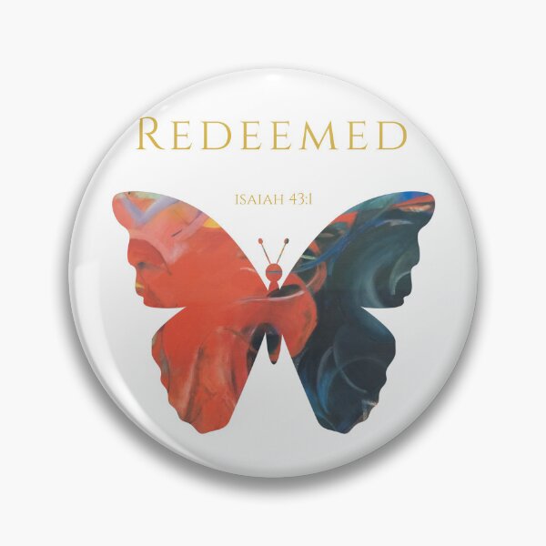 Item preview, Redeemed Abstract Butterfly Christian Art Scripture Faith Gift Many Parts One Beauty Isaiah 43 1 designed and sold by KittenAndCo.