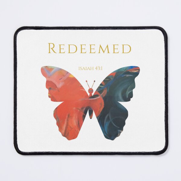 Item preview, Redeemed Abstract Butterfly Christian Art Scripture Faith Gift Many Parts One Beauty Isaiah 43 1 designed and sold by KittenAndCo.