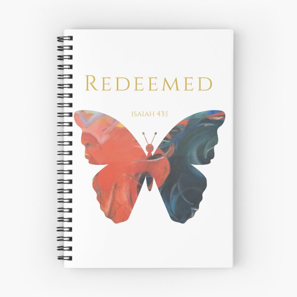 Item preview, Redeemed Abstract Butterfly Christian Art Scripture Faith Gift Many Parts One Beauty Isaiah 43 1 designed and sold by KittenAndCo.