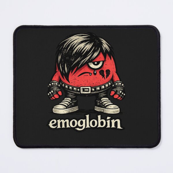 Item preview, Emoglobin – The Emo Red Blood Cell designed and sold by yayor.