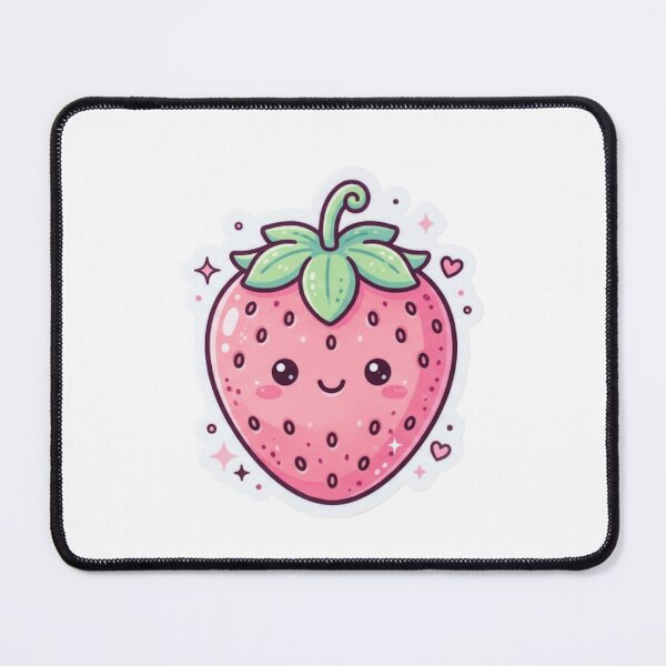 Item preview, Kawaii Strawberry – Cute Fruit Sticker designed and sold by Cerys-GS.