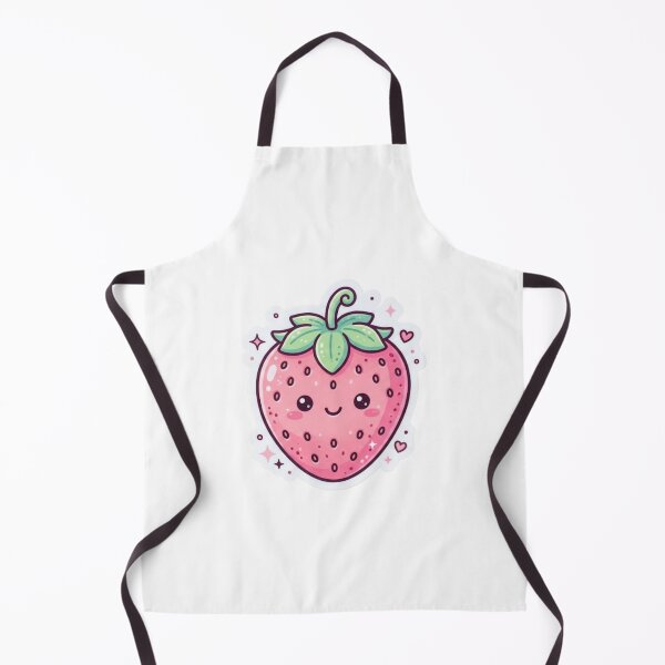 Item preview, Kawaii Strawberry – Cute Fruit Sticker designed and sold by Cerys-GS.