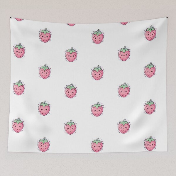 Item preview, Kawaii Strawberry – Cute Fruit Sticker designed and sold by Cerys-GS.