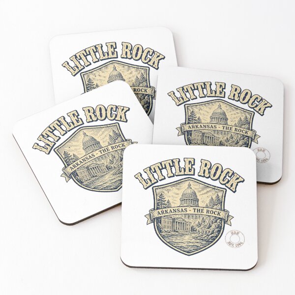 Item preview, Retro poster of Little Rock, Arkansas, vintage emblems designed and sold by Normandy Road Heritage.