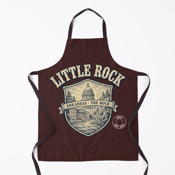 Item preview, Retro poster of Little Rock, Arkansas, vintage emblems designed and sold by Normandy Road Heritage.