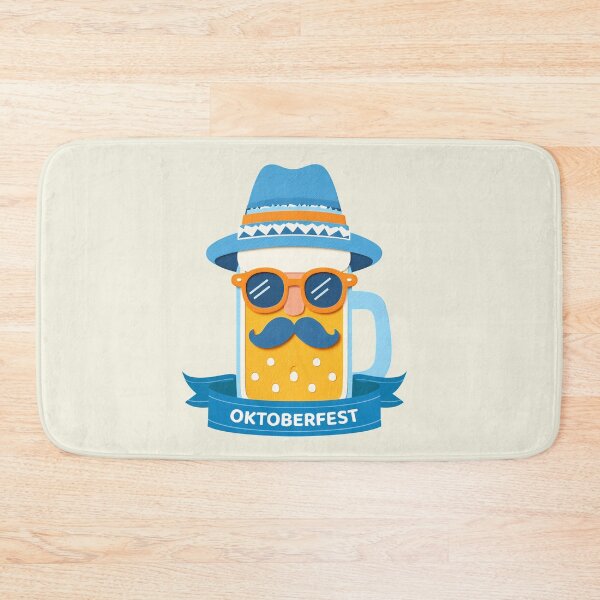 Item preview, Oktoberfest Beer wearing a Hat and Sunglasses. Funny Beer. designed and sold by DSoriaDesign.