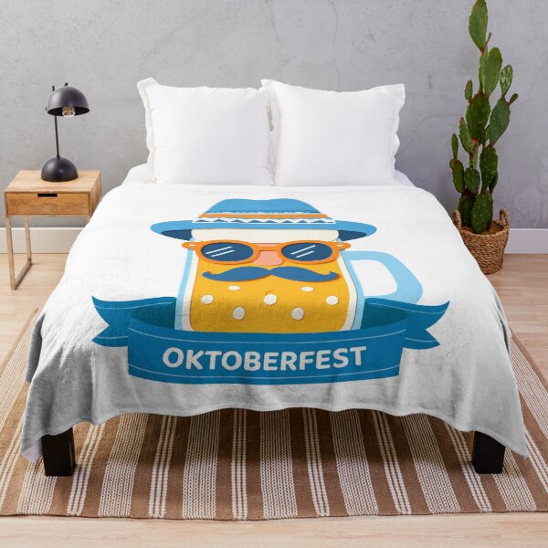 Item preview, Oktoberfest Beer wearing a Hat and Sunglasses. Funny Beer. designed and sold by DSoriaDesign.