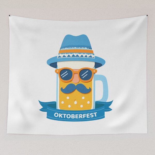Item preview, Oktoberfest Beer wearing a Hat and Sunglasses. Funny Beer. designed and sold by DSoriaDesign.