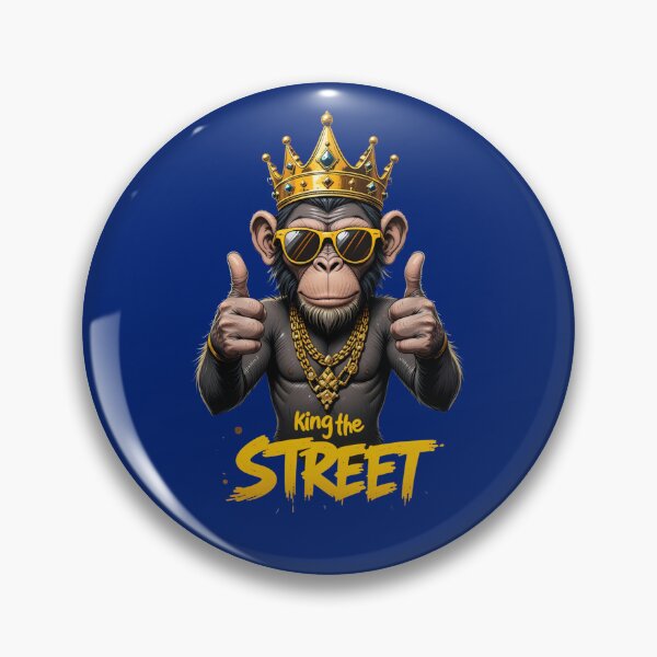 Item preview, Rule The Concrete Jungle - King The Street Boss Chimp Graphic designed and sold by Velouria Universe.