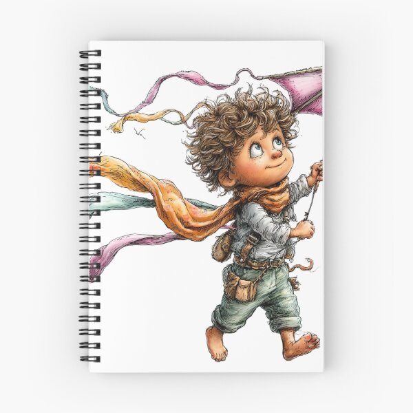 Item preview, Cute boy with a kite – whimsical design designed and sold by Lines, forms and colors.