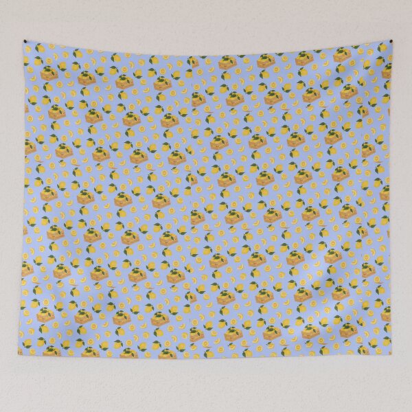 Item preview, Fresh Lemons Crate Seamless Pattern designed and sold by Kritiveemporio.