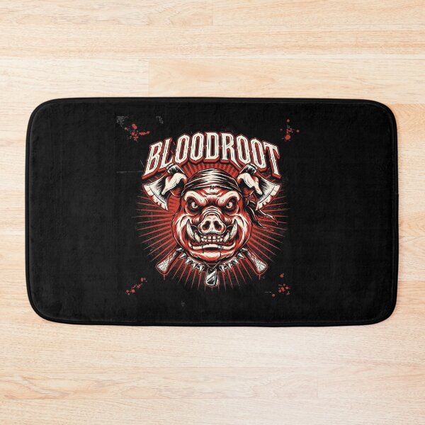Item preview, Bloodroot Boar Crossed Axes Heavy Metal Emblem designed and sold by Enea Kelo.