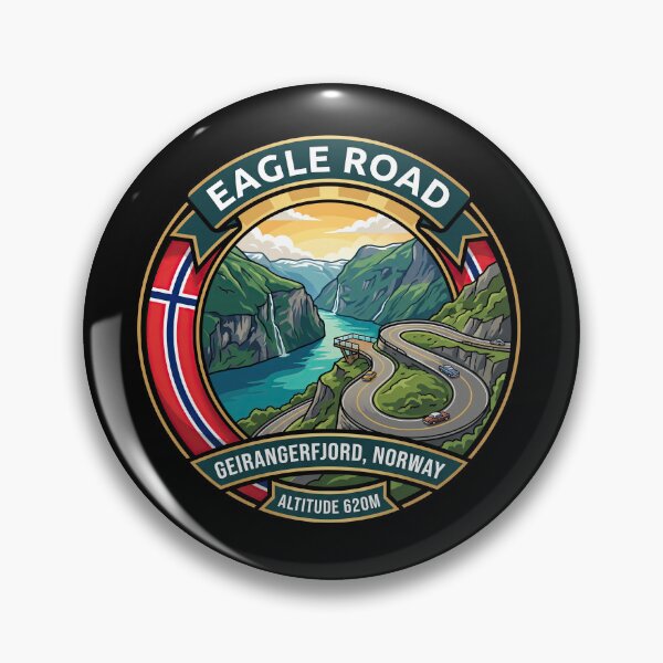 Item preview, Eagle Road Norway Scenic Mountain Pass designed and sold by enzoade.