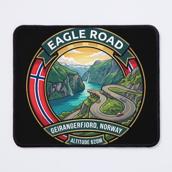 Item preview, Eagle Road Norway Scenic Mountain Pass designed and sold by enzoade.