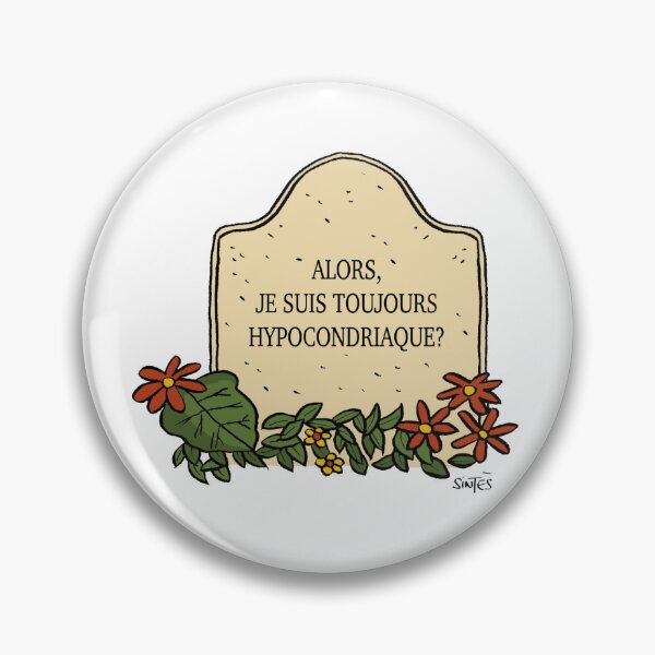 Item preview, Tombstone dark humor – So I'm still a hypochondriac? designed and sold by Eric Sintès.