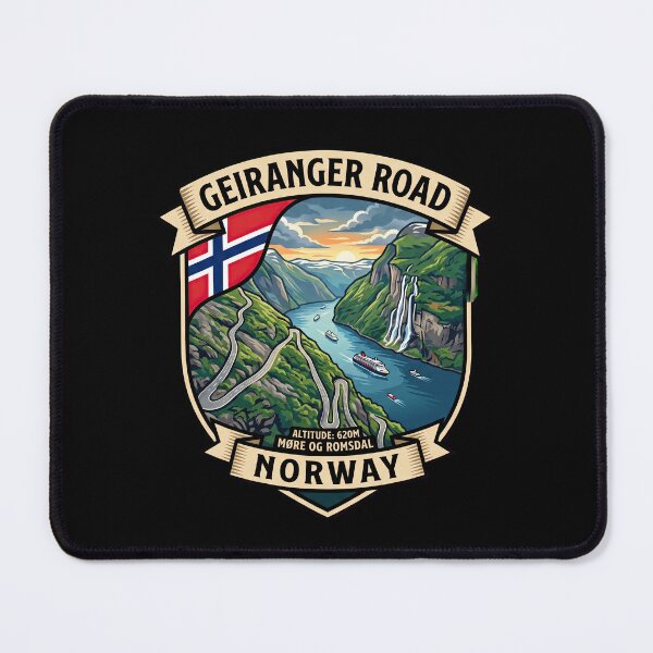 Item preview, Geiranger Road Norway Adventure Route designed and sold by enzoade.