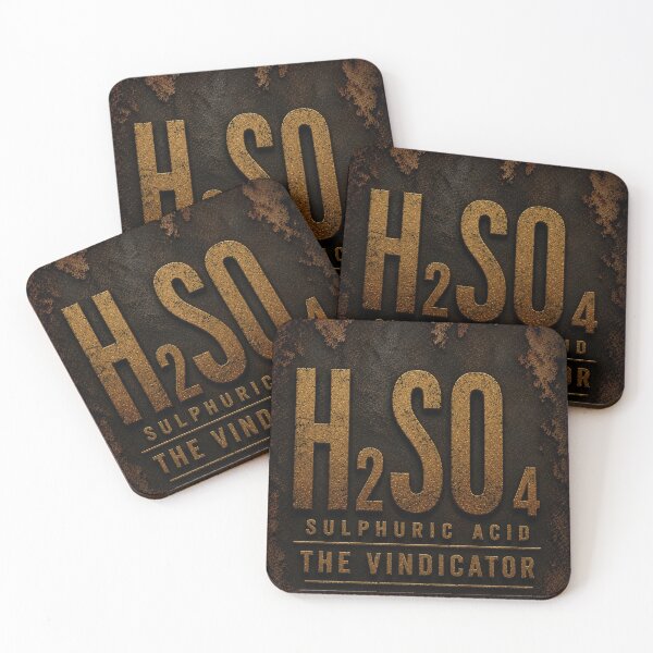 Item preview, H2SO4 Sulphuric Acid – The Vindicator | Chemistry T-Shirt Design designed and sold by ARKEOKEM.