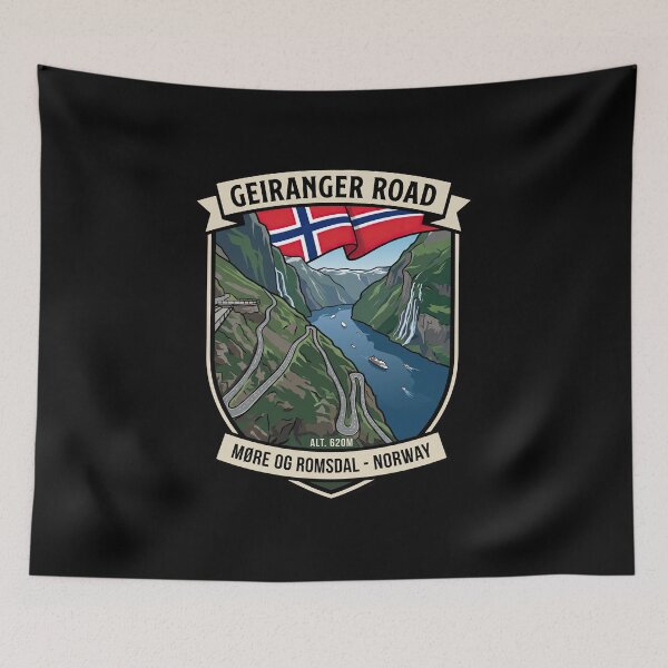 Item preview, Geiranger Road Legendary Scenic Drive designed and sold by enzoade.