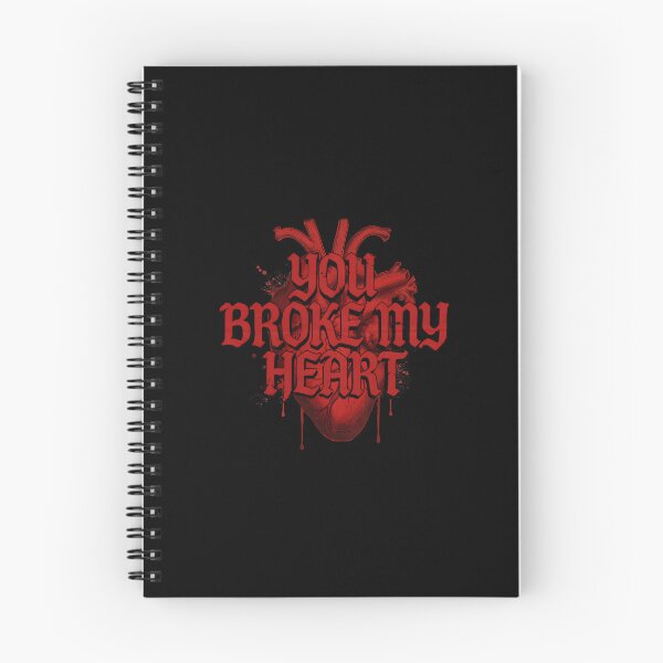 Item preview, You Broke My Heart Dripping Anatomical Heart Typography designed and sold by Enea Kelo.
