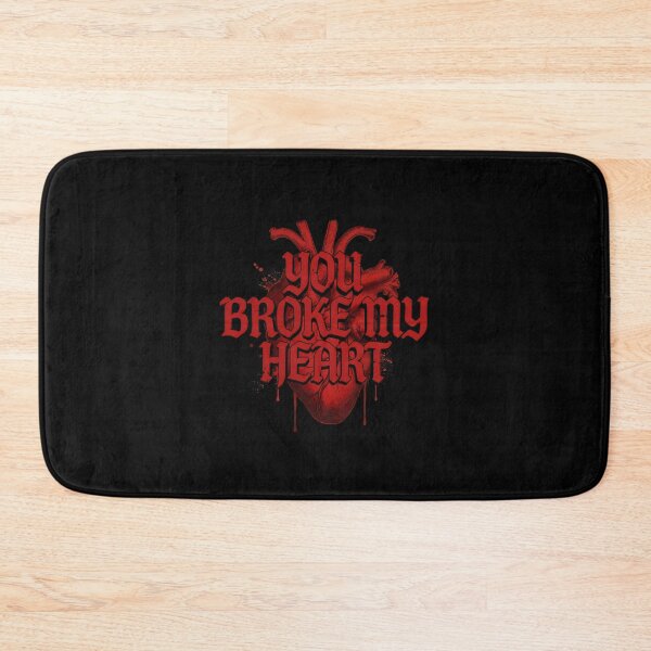 Item preview, You Broke My Heart Dripping Anatomical Heart Typography designed and sold by Enea Kelo.
