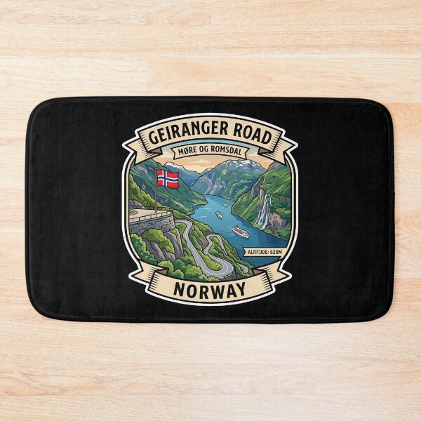 Item preview, Geiranger Road Norwegian Fjord Drive designed and sold by enzoade.