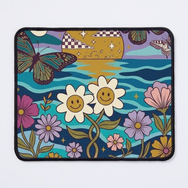 Item preview, Cultivate Inner Joy Retro Butterfly & Floral designed and sold by iamadiii.