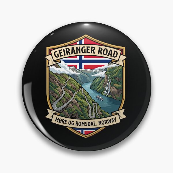 Item preview, Geiranger Road Norway Scenic Mountain Route designed and sold by enzoade.