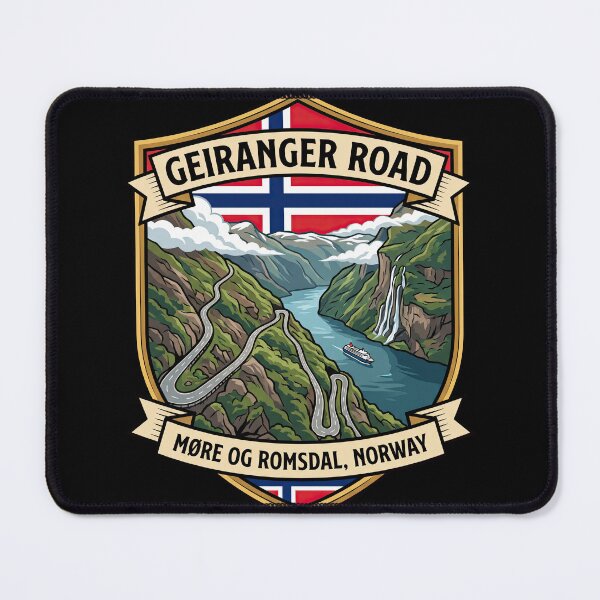 Item preview, Geiranger Road Norway Scenic Mountain Route designed and sold by enzoade.