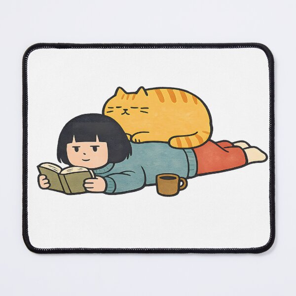 Item preview, Cozy Reading With My Cat designed and sold by Geek Farm.