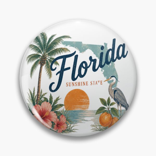 Item preview, Sunshine state Florida Palm beach  designed and sold by GameCraftedShop.