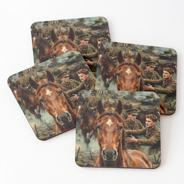 Item preview, War Horse Historical Drama Fine Art Tribute designed and sold by Art's Diner.